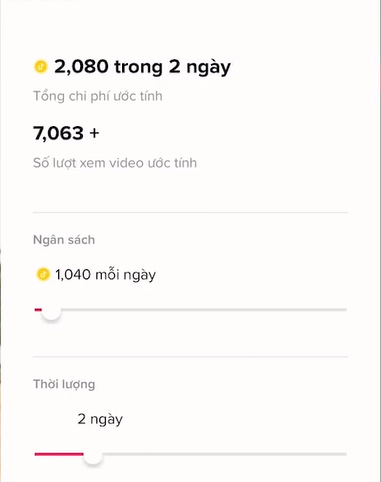 Chọn mức chi phí và thời gian chạy
