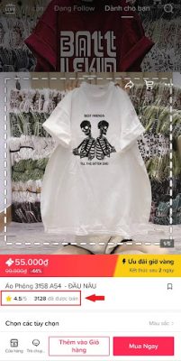 Bạn có thể theo dõi lượt bán ở phần sản phẩm